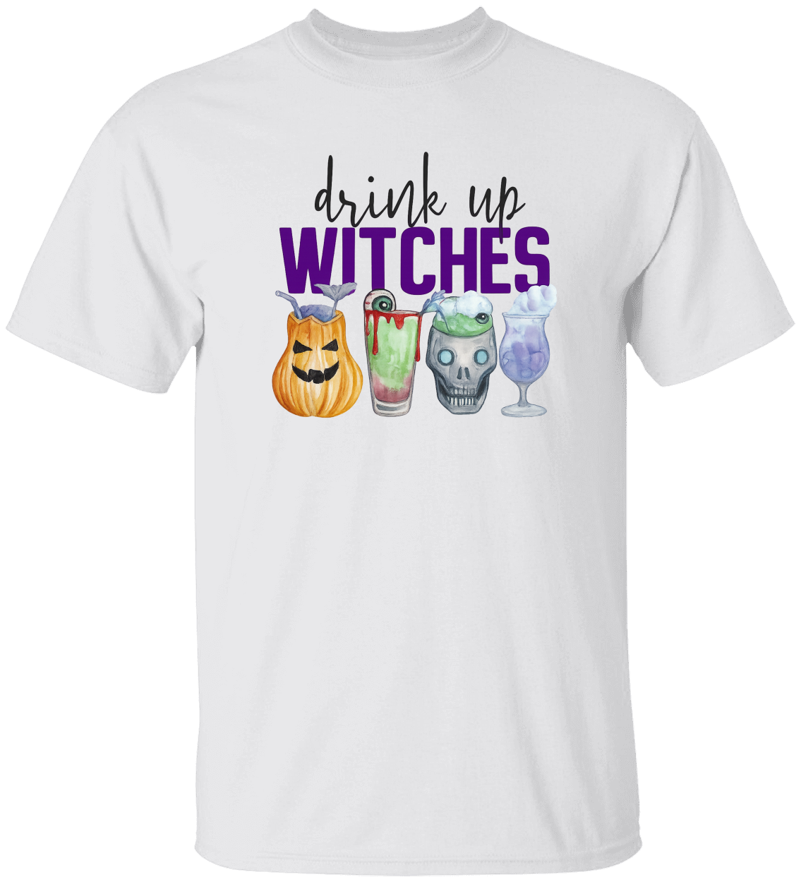 Drink Up Witches Halloween Shirt – Funny Party Tee, Matching Group Costume, Spooky Season Gift, Unisex