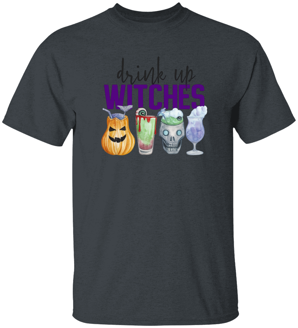 Drink Up Witches Halloween Shirt – Funny Party Tee, Matching Group Costume, Spooky Season Gift, Unisex