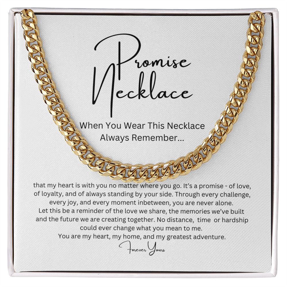 Promise Necklace for Him, Boyfriend/Husband Gift