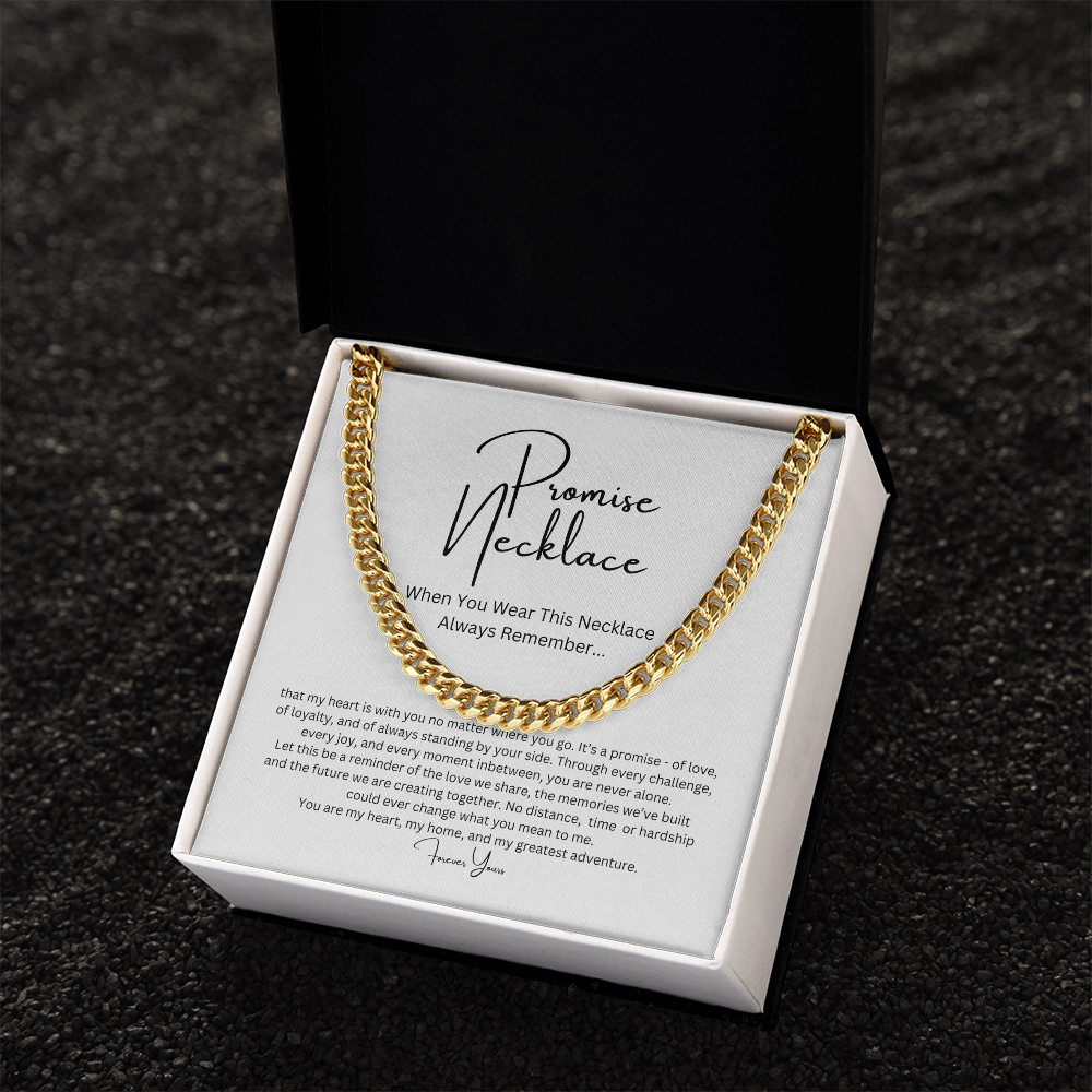 Promise Necklace for Him, Boyfriend/Husband Gift