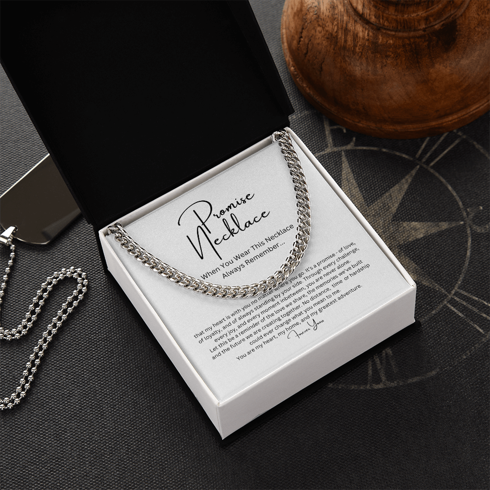 Promise Necklace for Him, Boyfriend/Husband Gift