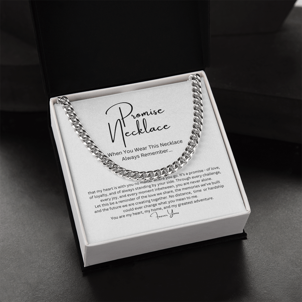 Promise Necklace for Him, Boyfriend/Husband Gift
