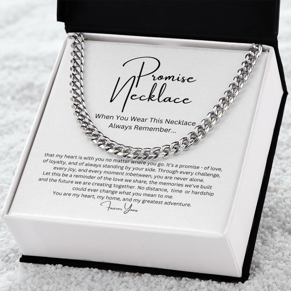 Promise Necklace for Him, Boyfriend/Husband Gift