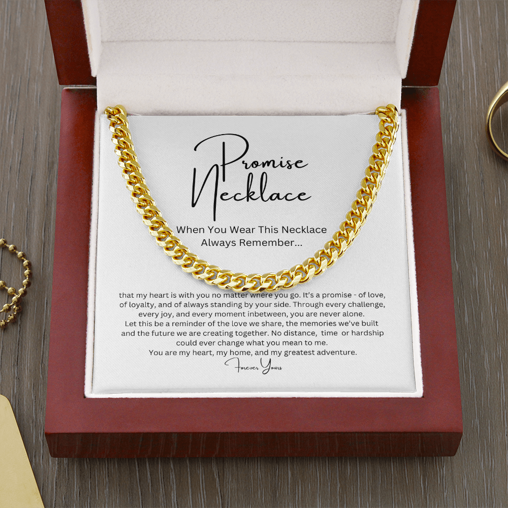 Promise Necklace for Him, Boyfriend/Husband Gift