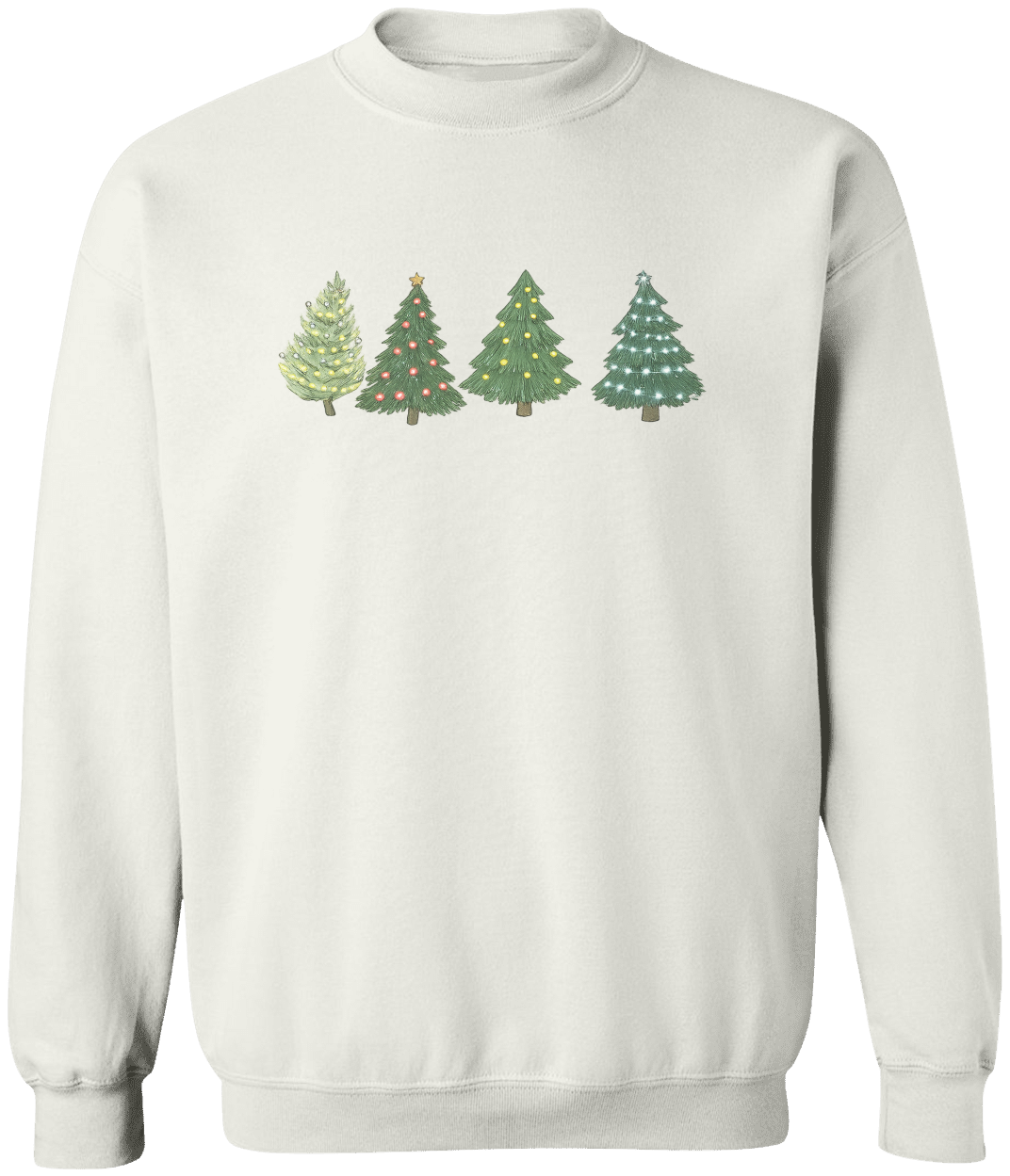 Christmas Tree Sweatshirt – Cozy Holiday Crewneck Sweater, Unisex Winter Sweatshirt