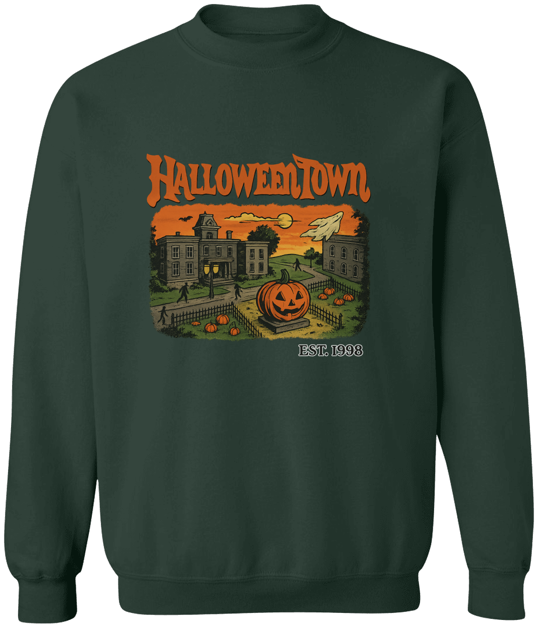 HalloweenTown Crewneck Pullover Sweatshirt
