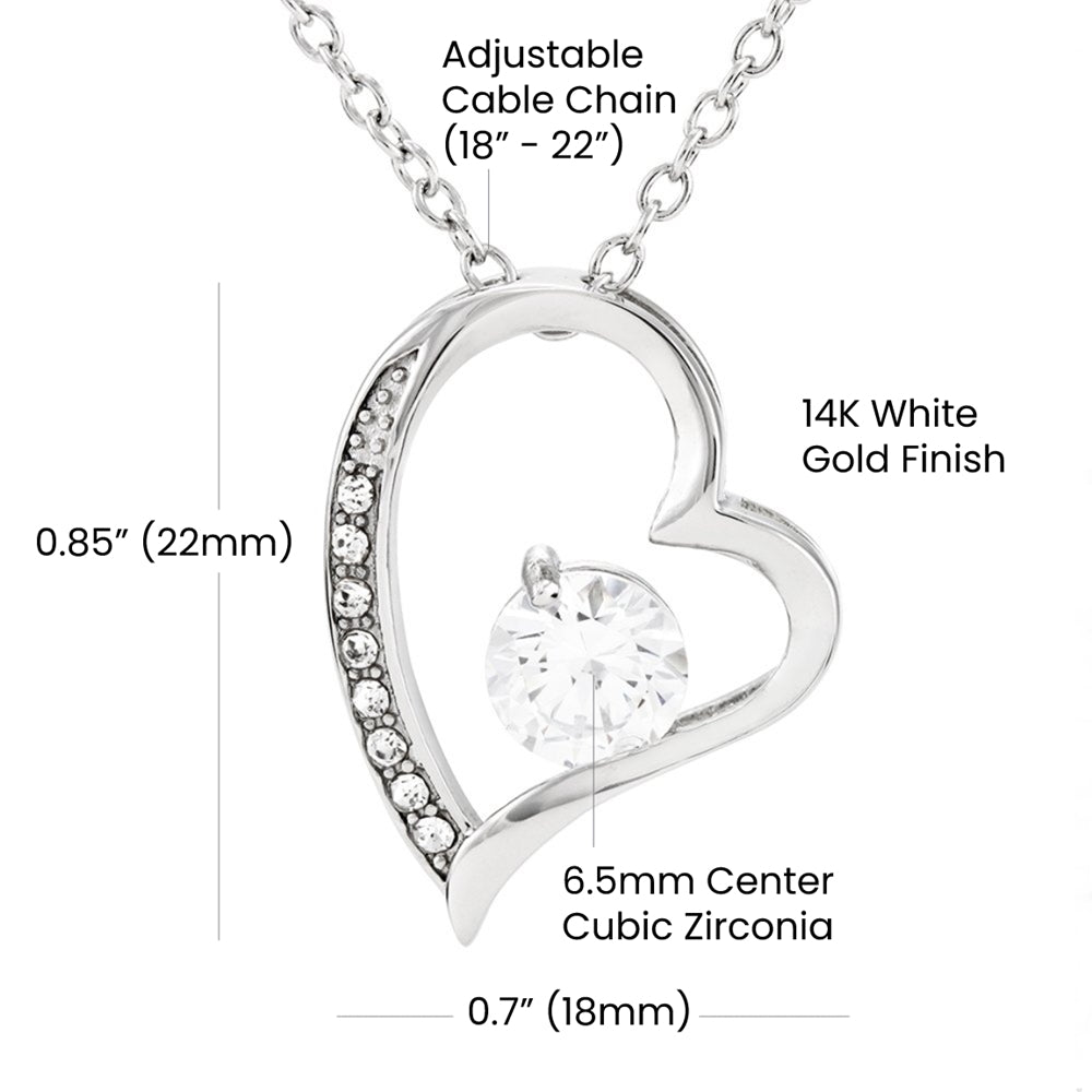 For Daughter from Mom & Dad- We love you Forever Necklace