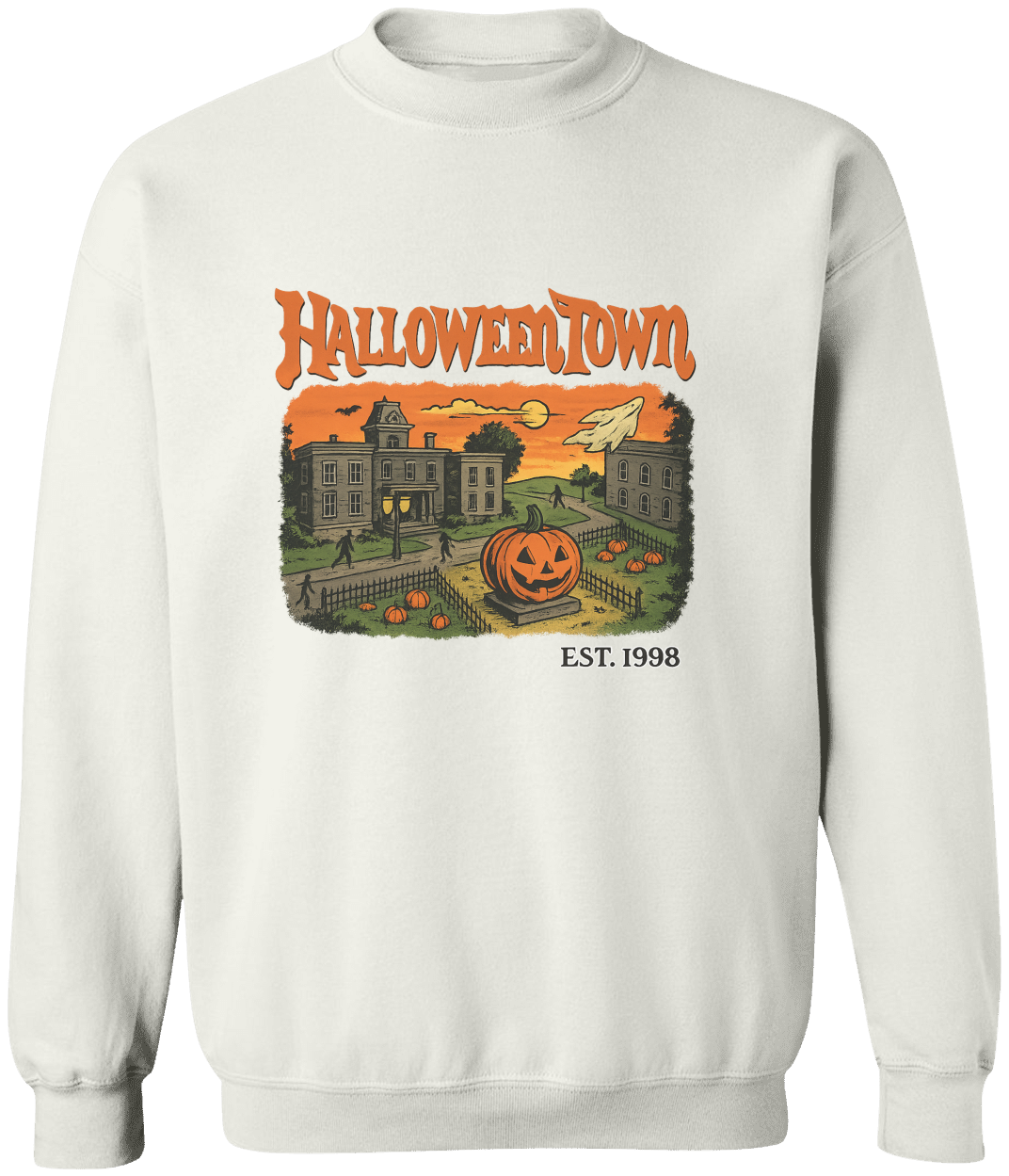 HalloweenTown Crewneck Pullover Sweatshirt