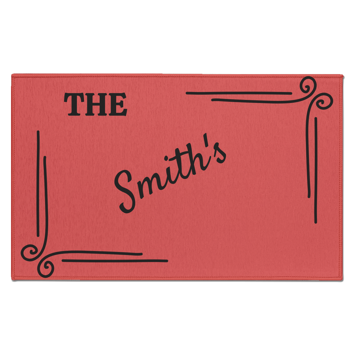Personalized Indoor Door Mat – Custom Name Welcome Mat