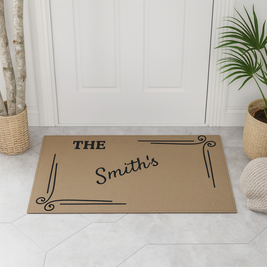Personalized Indoor Door Mat – Custom Name Welcome Mat