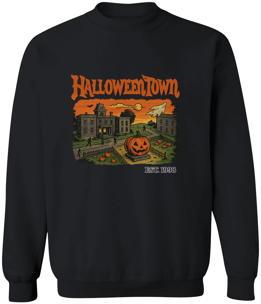 HalloweenTown Crewneck Pullover Sweatshirt