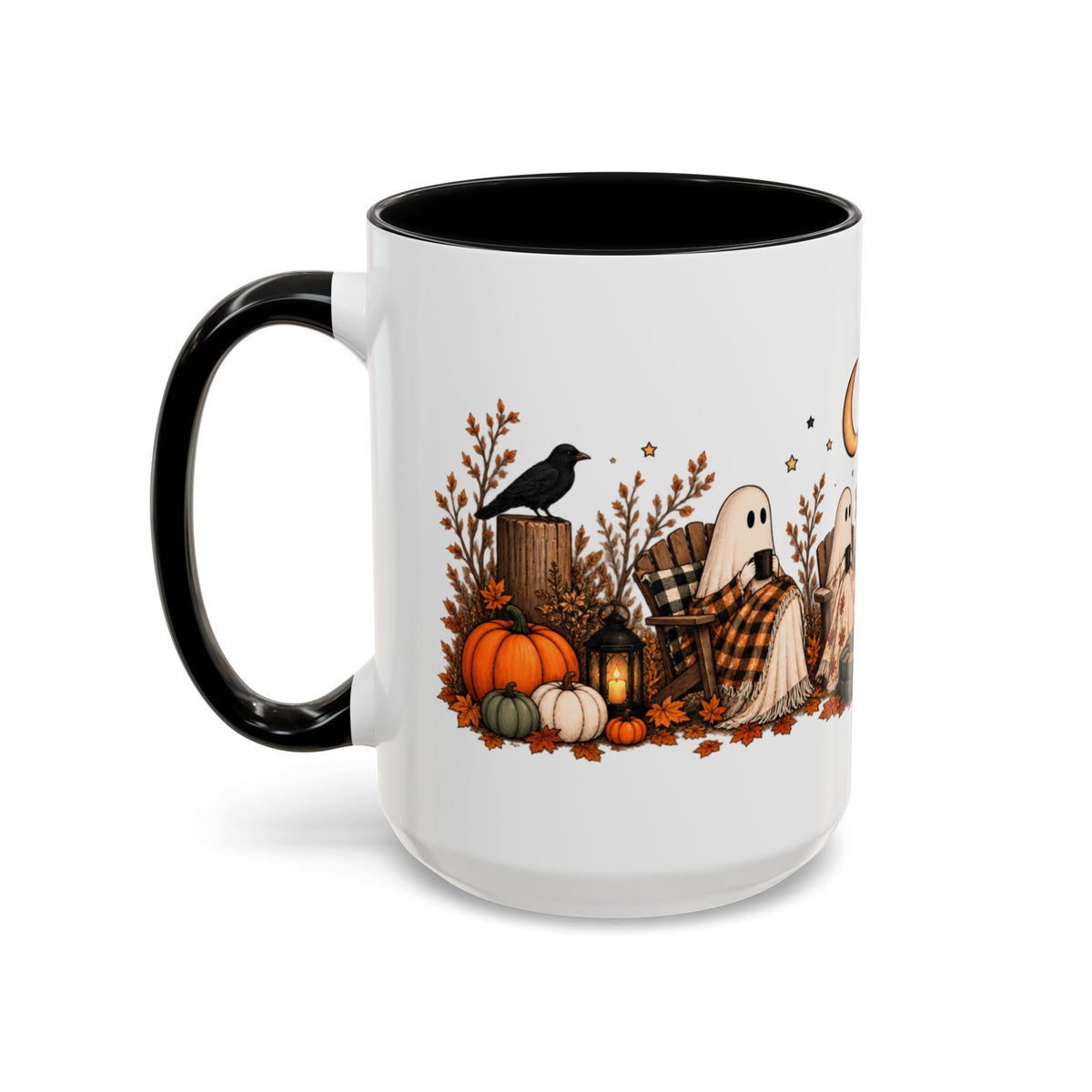 Cozy Ghost Campfire Halloween Mug