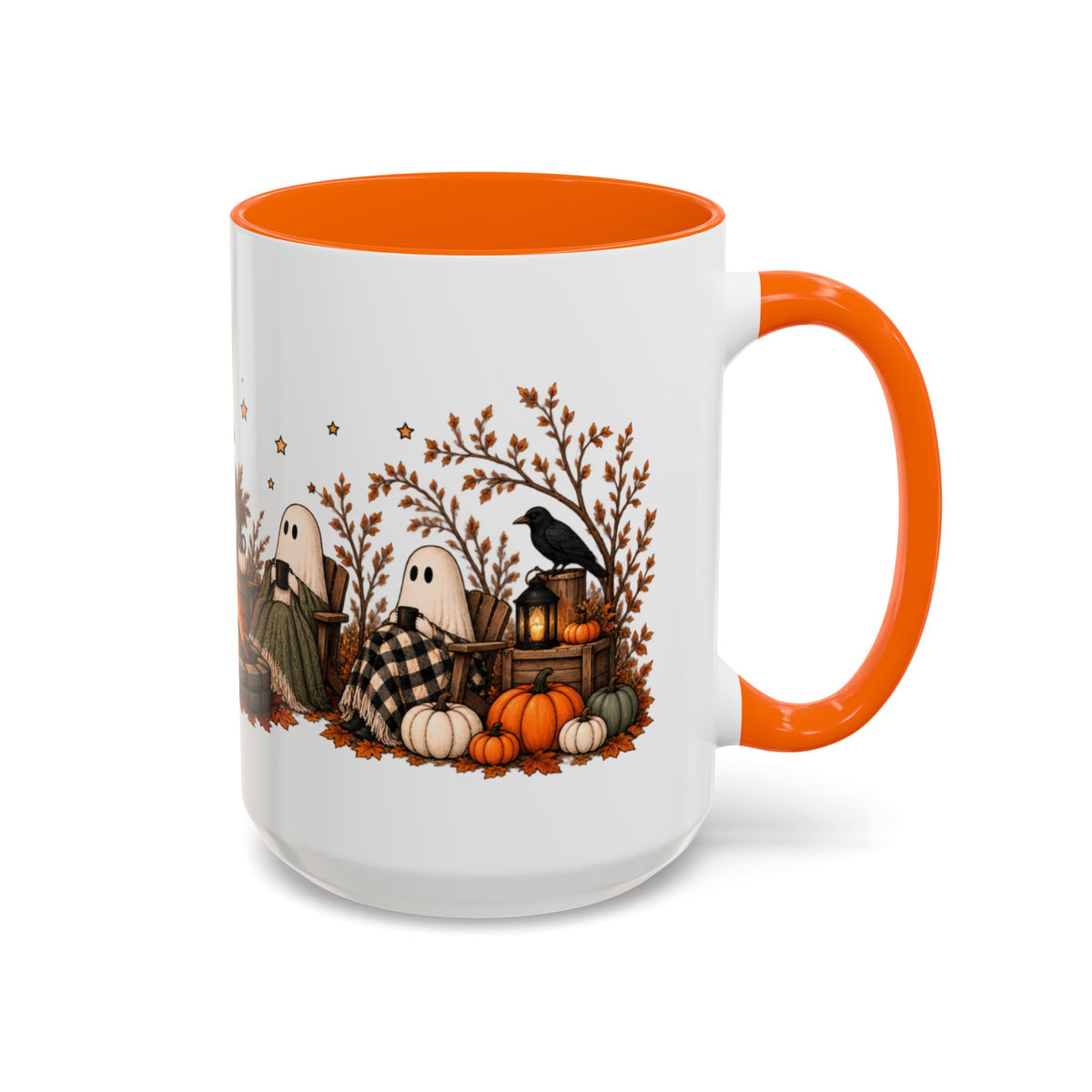 Cozy Ghost Campfire Halloween Mug