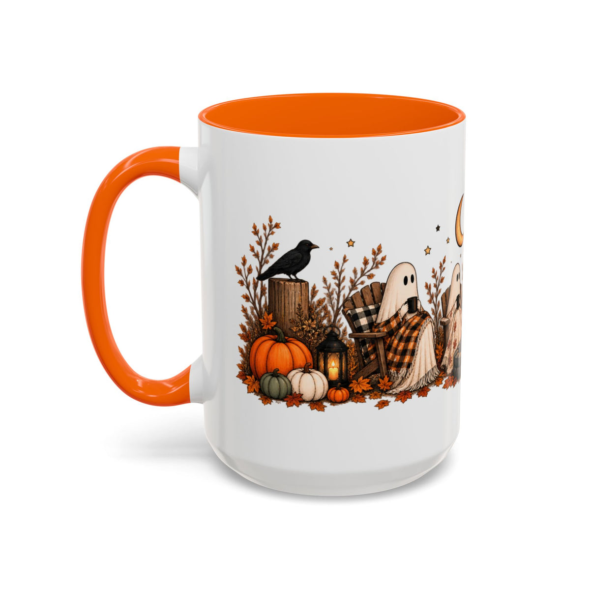 Cozy Ghost Campfire Halloween Mug