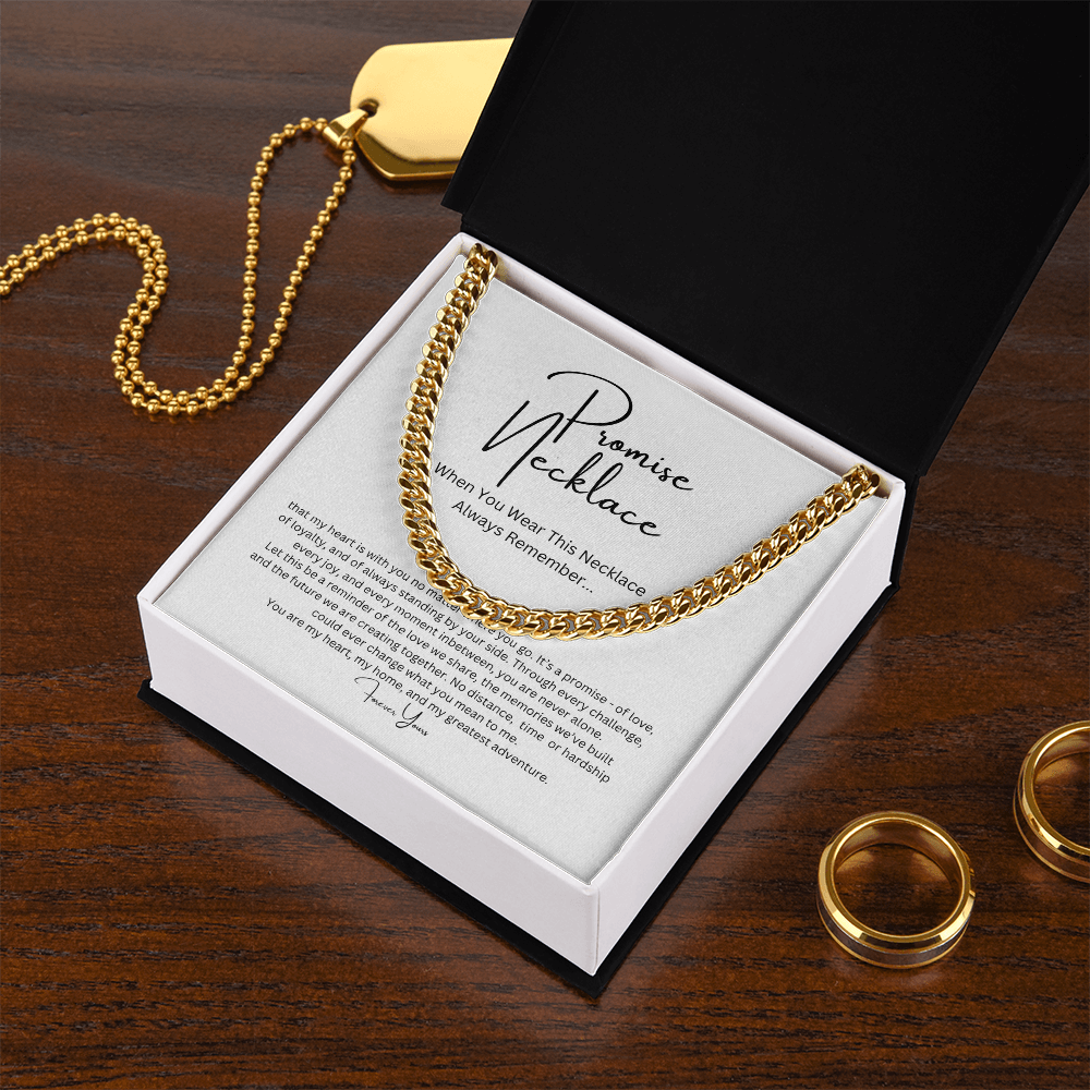 Promise Necklace for Him, Boyfriend/Husband Gift