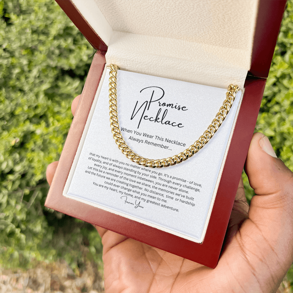 Promise Necklace for Him, Boyfriend/Husband Gift