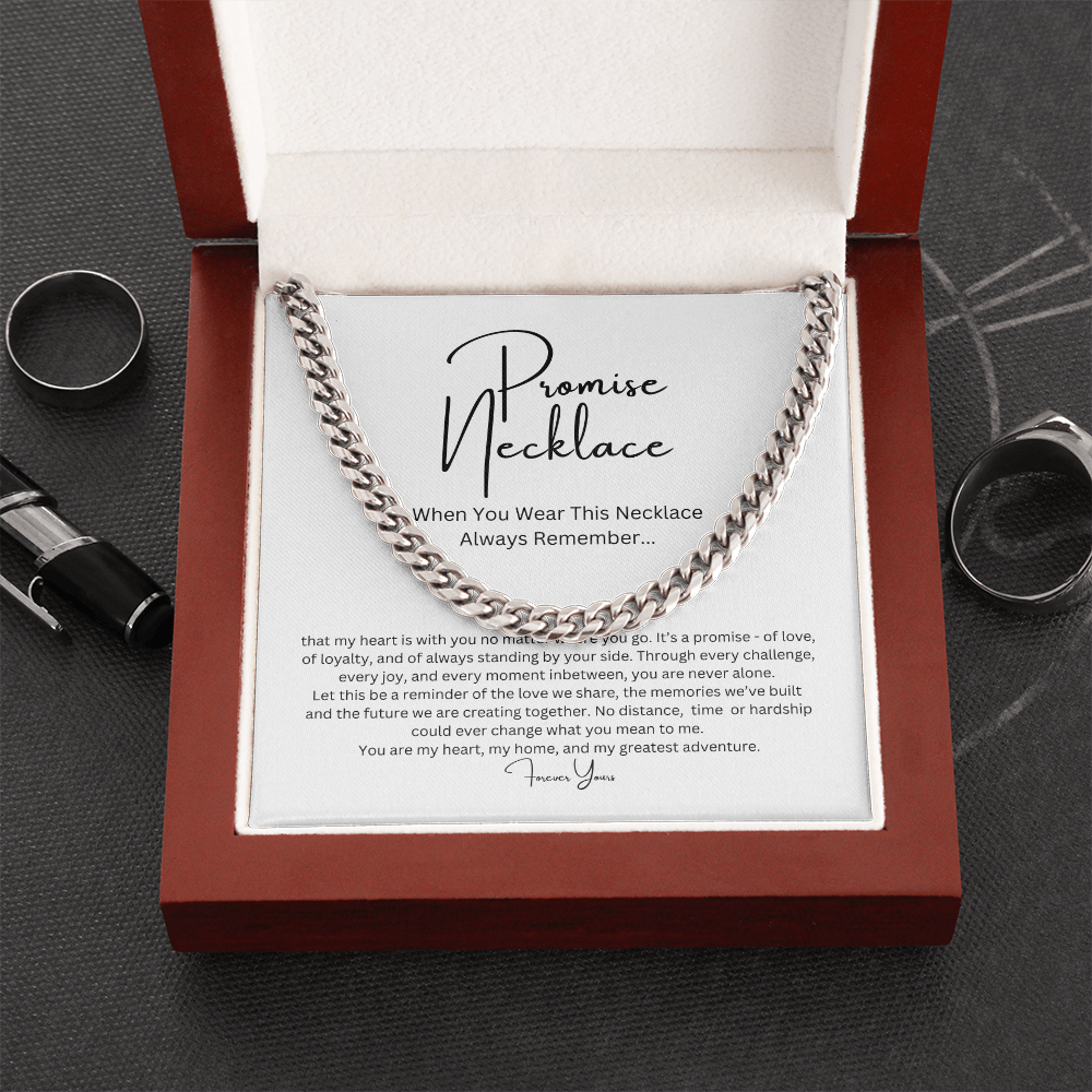 Promise Necklace for Him, Boyfriend/Husband Gift