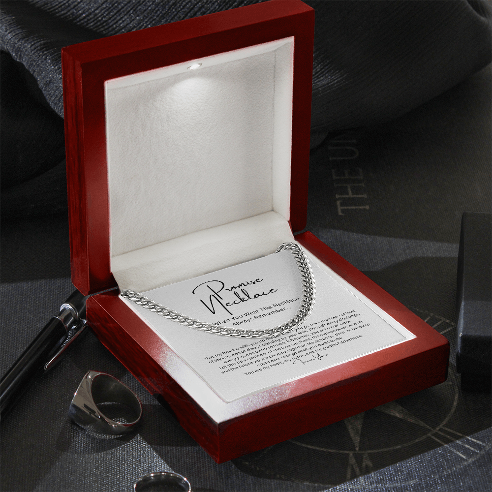 Promise Necklace for Him, Boyfriend/Husband Gift