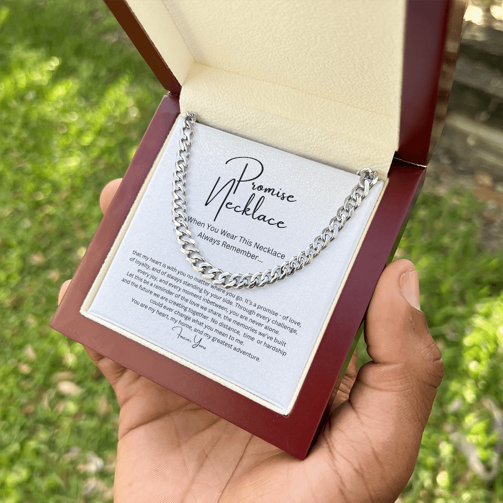 Promise Necklace for Him, Boyfriend/Husband Gift
