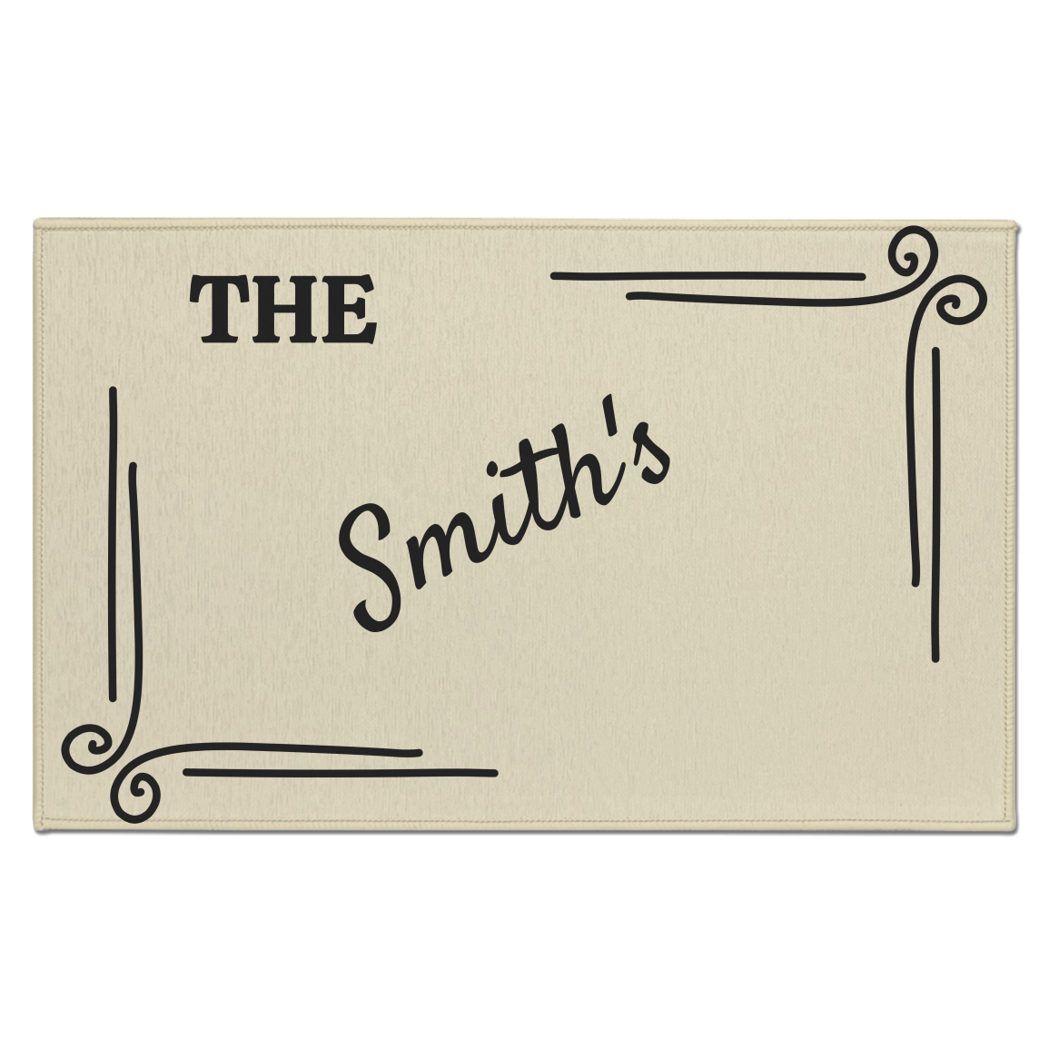 Personalized Indoor Door Mat – Custom Name Welcome Mat