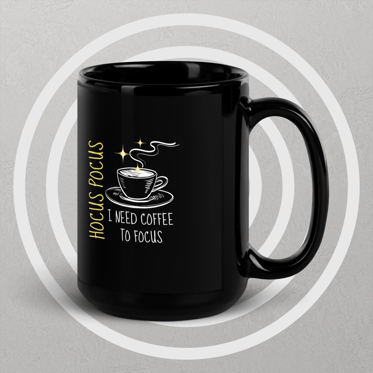 Hocus Pocus Black Glossy Mug