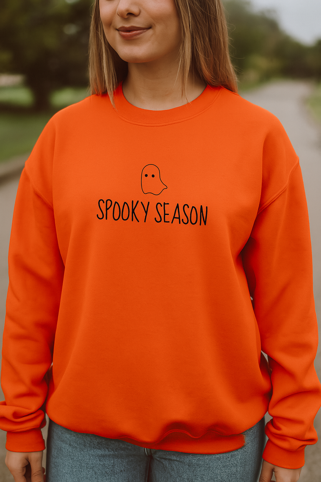 SPOOKY SEASON Crewneck Pullover Sweatshirt