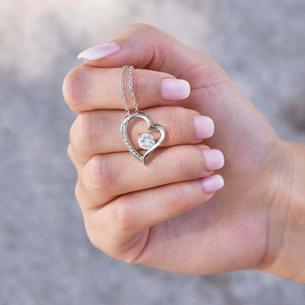 For Daughter from Mom & Dad- We love you Forever Necklace